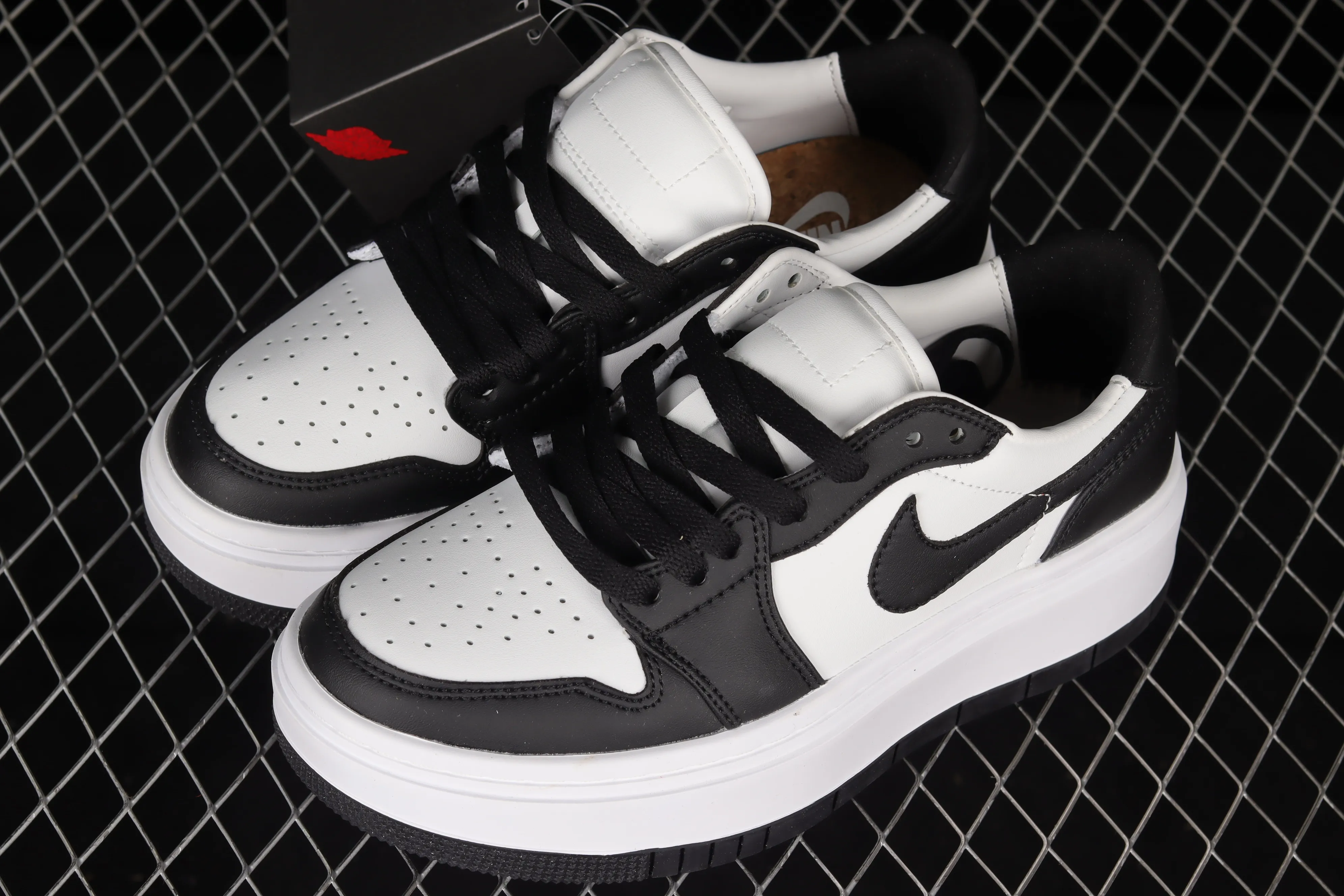 All categories Air Jordan Jordan series basketball shoes Air Jordan 1 Low Air Jordan 1 Elevate Low SE "Wolf Grey" Little AJ thick-soled retro basketball shoes DH7004-103